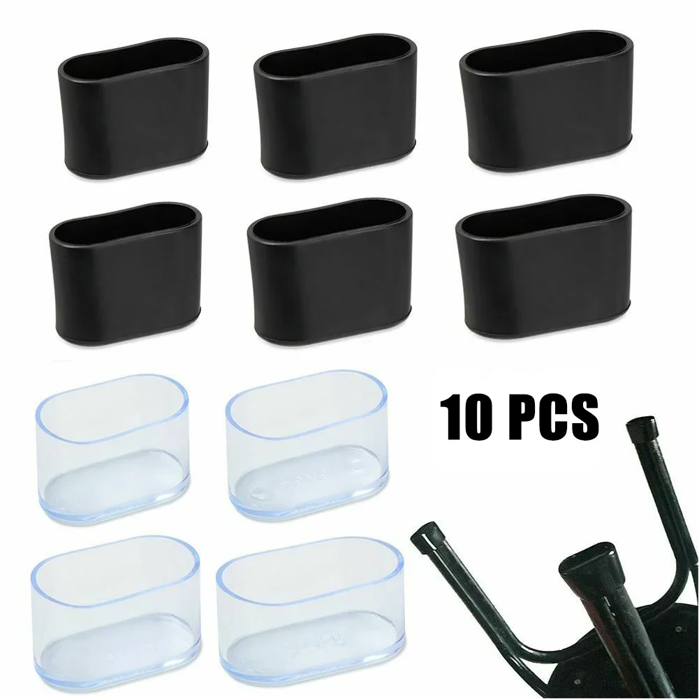 Oval Covers Chair Leg Cap 10Pcs Patio Rubber Floor Protectors For Outdoor Furniture Garden Office 2022 Durable