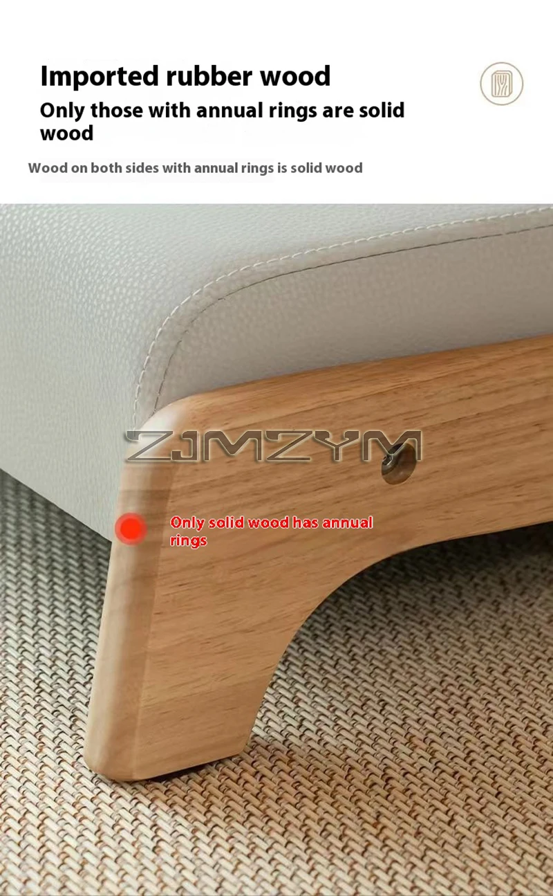 Modern Lazy Sofa Chair Japanese Living Room Furniture Back Floor Nordic Wind Bay Window Wood Low Chair