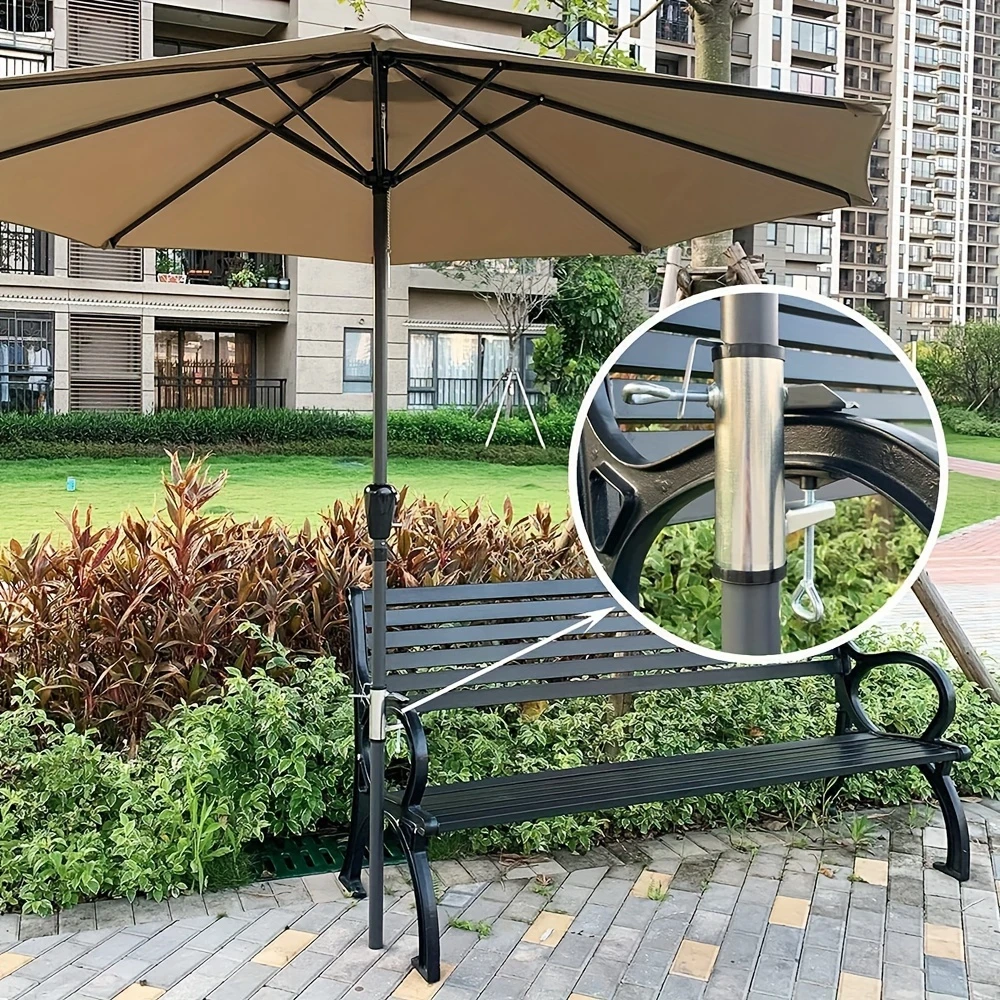 1pcs Outdoor Terrace Umbrella Clip Deck Bench Partner Frame Fixed Clip Railing Boat Pole Fence Wild Dining Table Fixed Fixture