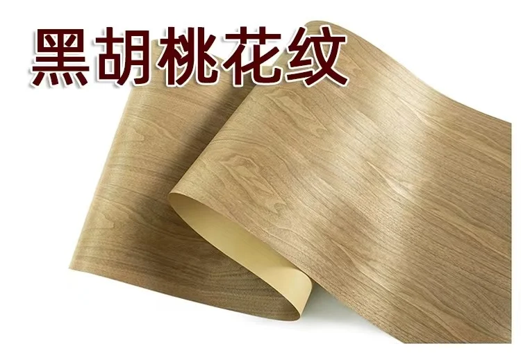 Natural Wood Veneer Furniture Wallboard Veneer Wood Black walnut Ash White oak Flower pear wood Thai teak  Width:580mm T0.25