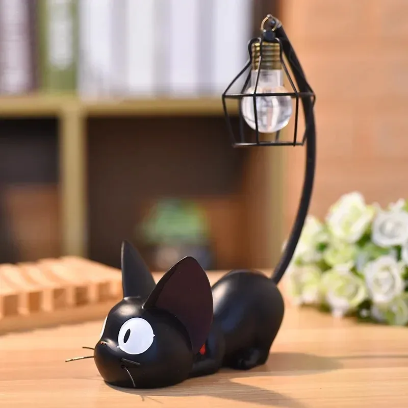 Little Black Cat Resin Night Light Creative Personality Small Commodity Resin Jewelry Lamp Ornament