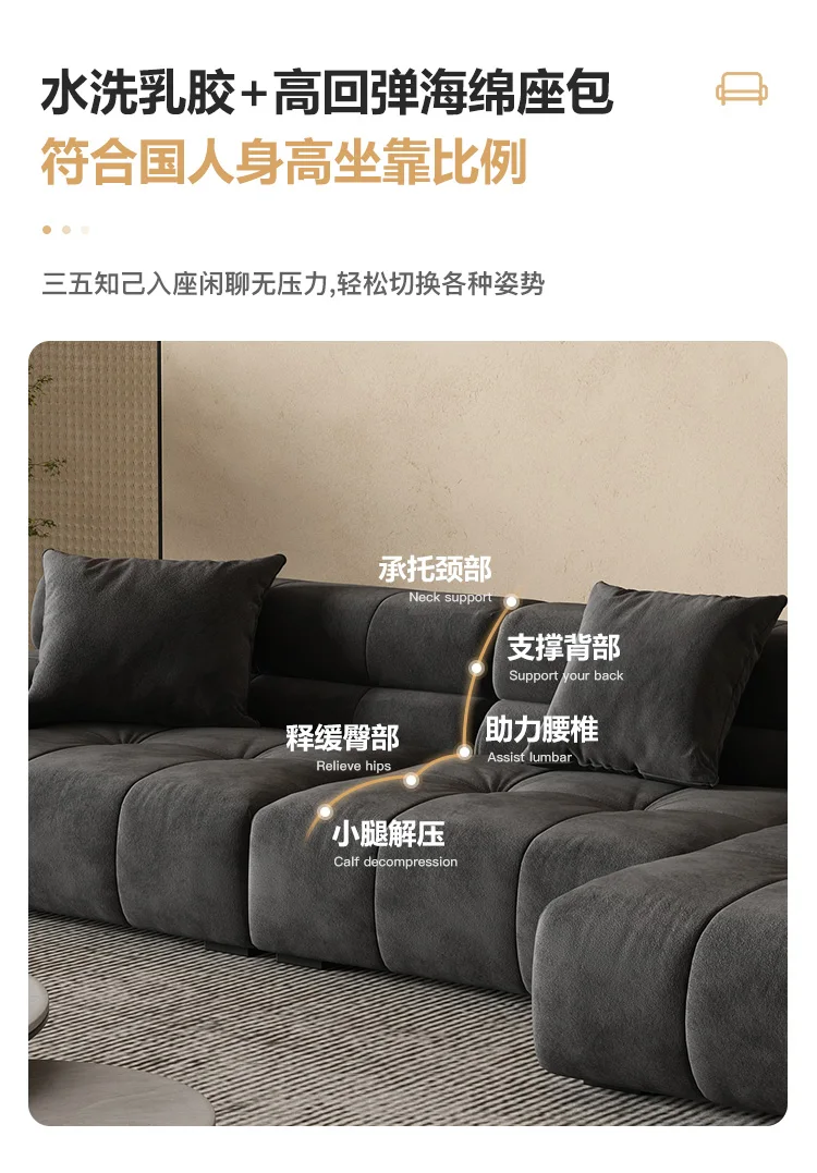 Luxury 3 Seater Living Room Sofas Gray Italian Lazy Lounge Living Room Sofas Modular Recliner Couch Wohnzimmer Furniture Home