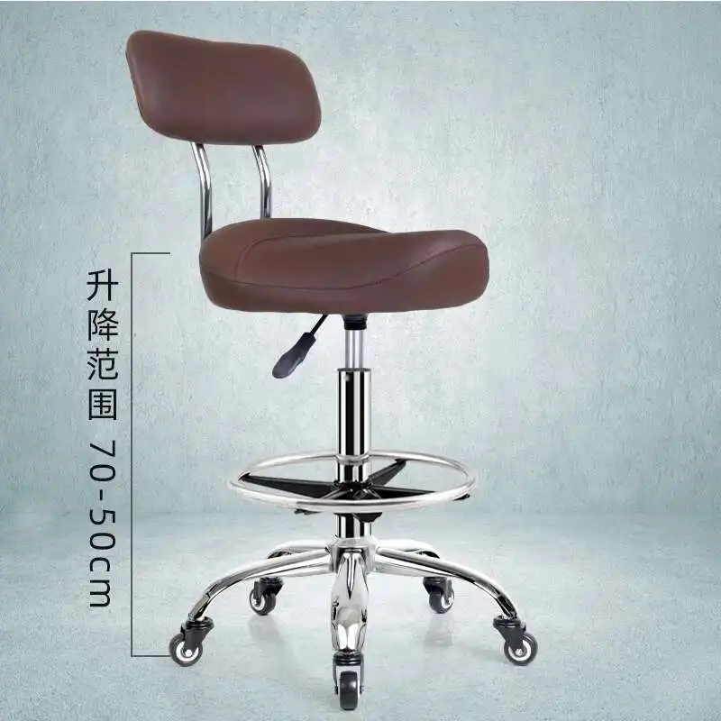 Backrest Lift Swivel Chair Pulley Kitchen Cook Barber Chair Treatment Saddle Stool Cosmetic Aesthetic Master Стул На Колесиках