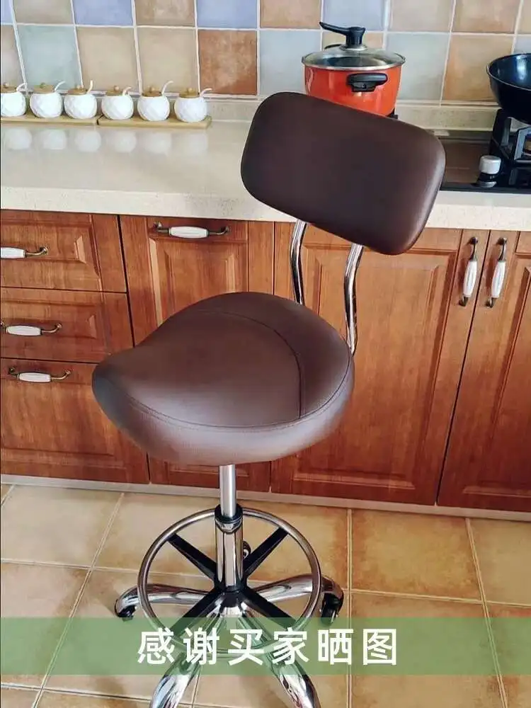 Backrest Lift Swivel Chair Pulley Kitchen Cook Barber Chair Treatment Saddle Stool Cosmetic Aesthetic Master Стул На Колесиках