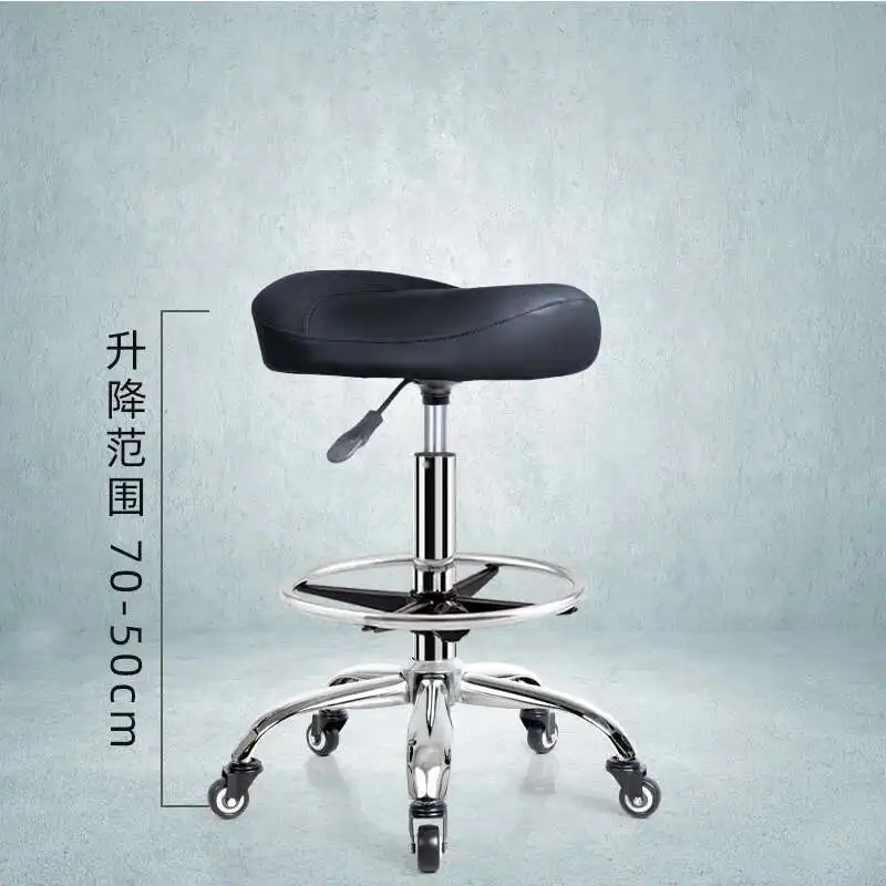 Backrest Lift Swivel Chair Pulley Kitchen Cook Barber Chair Treatment Saddle Stool Cosmetic Aesthetic Master Стул На Колесиках