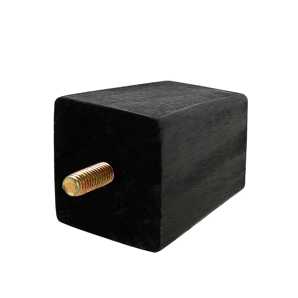 4pcs Wooden Sofa Legs 6/15/20cm Height Replacement Furniture Legs Black Square Furniture Feet for Sofa Couch Chair Bed Table Leg