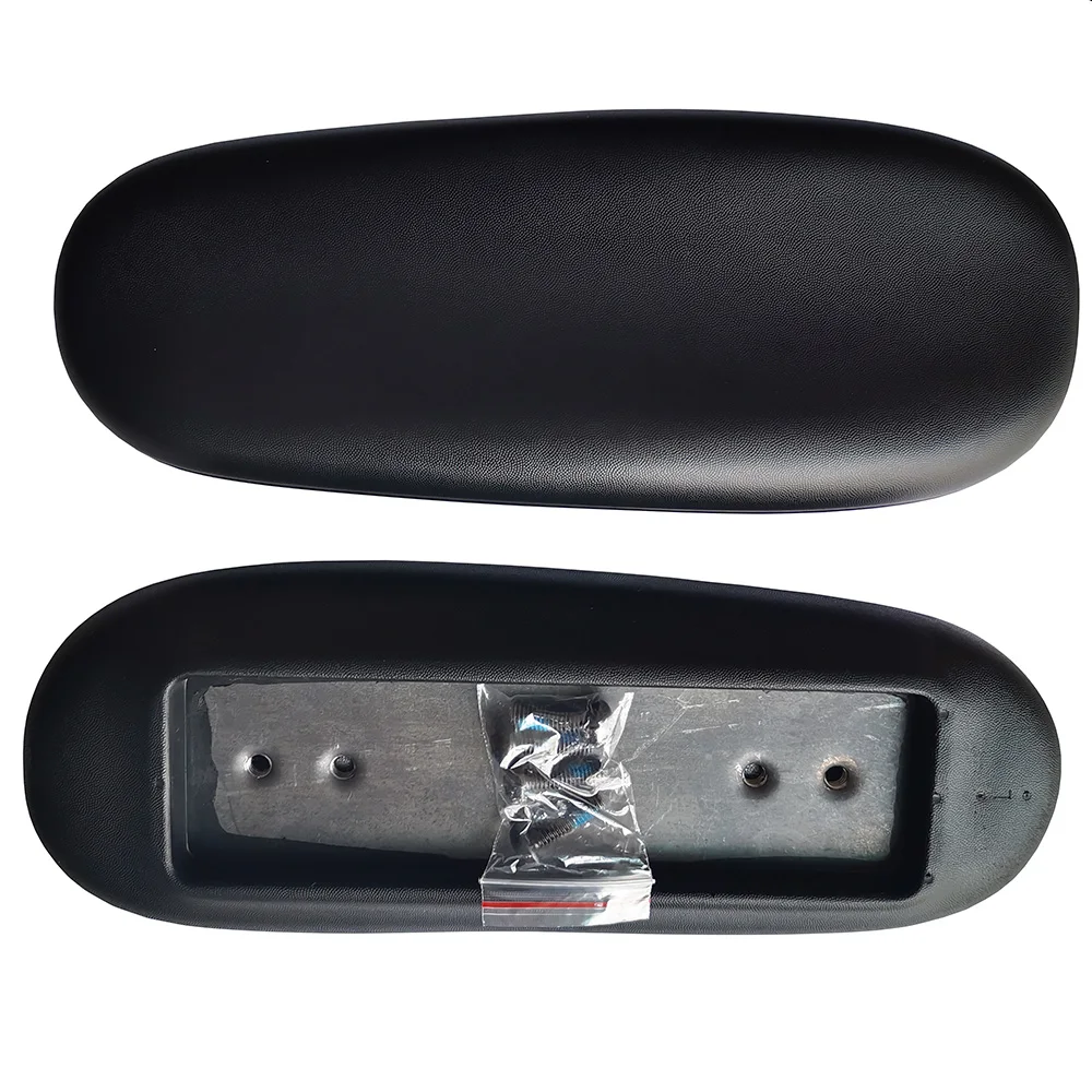 1 Pair PU Leather Office Home Computer Chair Replacement Pressure Relief Arm Pads Caps Armrest Univeral 4" 5.5" Mounting Hole