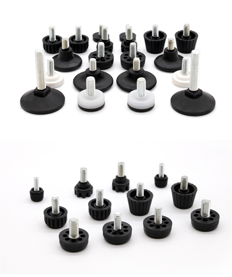 8pc/pack Anti-skid Furniture Adjustable Bolt Chair Feet Level Floor Protector Leg Pad Base M8 M6 Sofa Cabinet Table Mute Damping