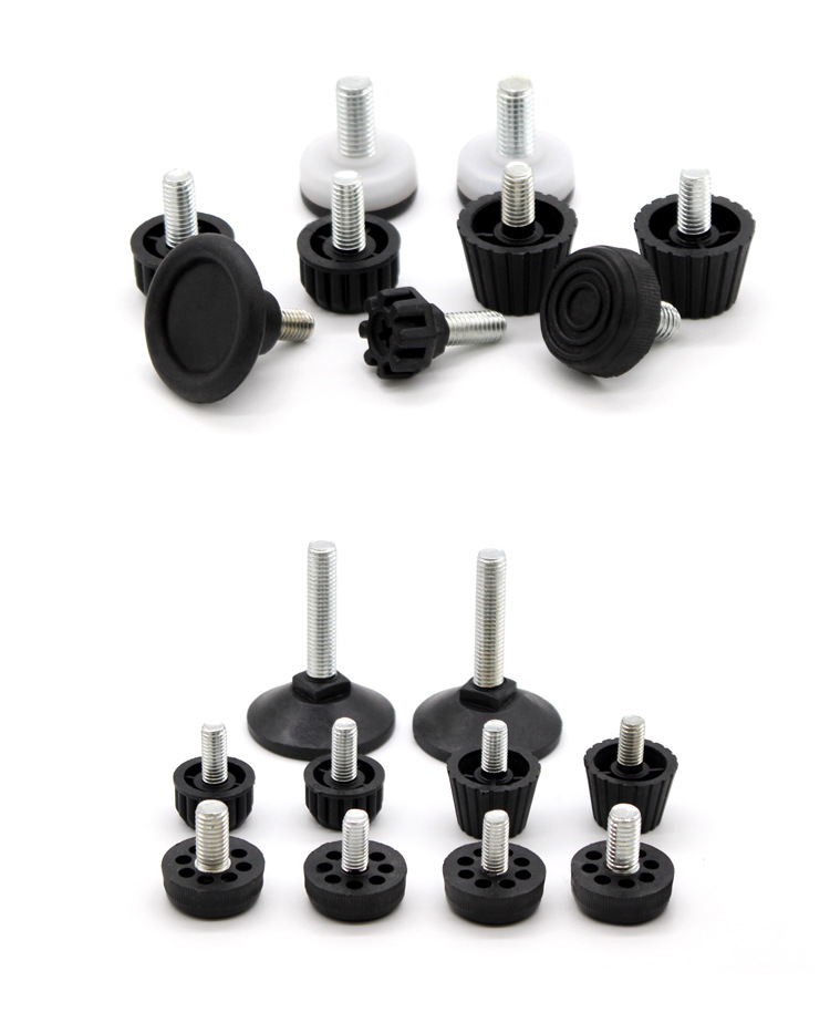 8pc/pack Anti-skid Furniture Adjustable Bolt Chair Feet Level Floor Protector Leg Pad Base M8 M6 Sofa Cabinet Table Mute Damping