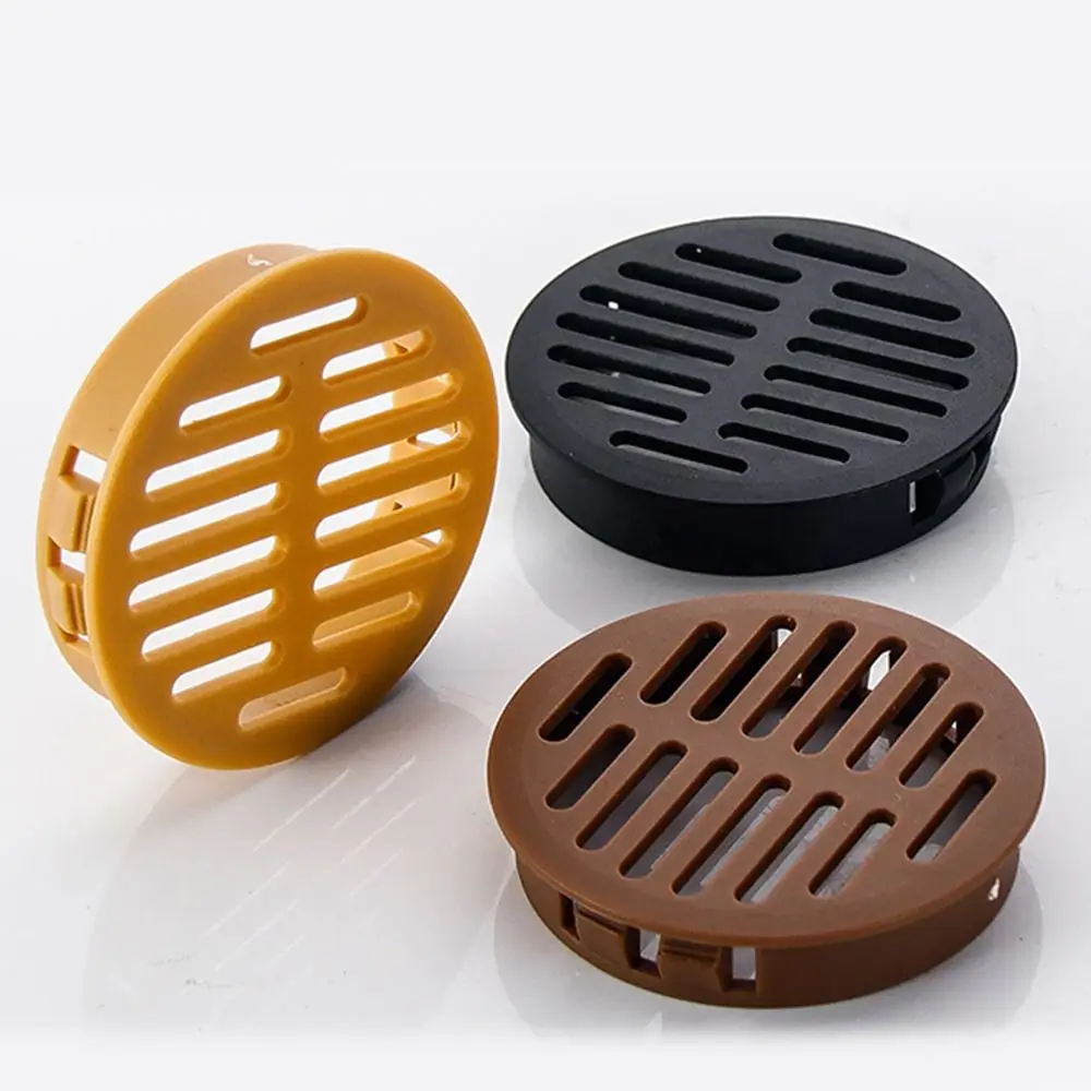 4Pcs Round Cabinet Air Duct Vent Plastic Louver Mesh Hole Plug Decoration Cover Wardrobe Grille Ventilation Systems 35/50mm