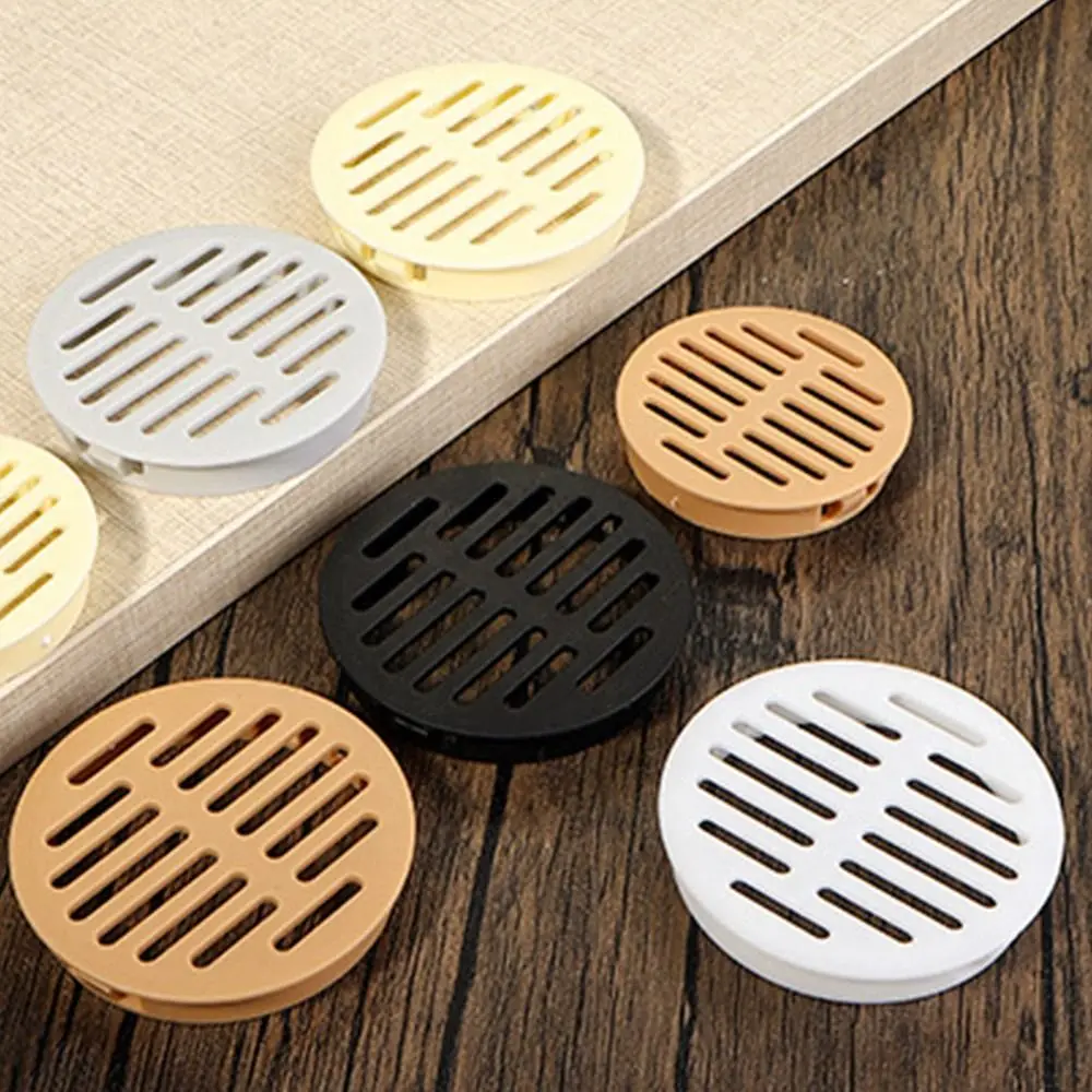 4Pcs Round Cabinet Air Duct Vent Plastic Louver Mesh Hole Plug Decoration Cover Wardrobe Grille Ventilation Systems 35/50mm