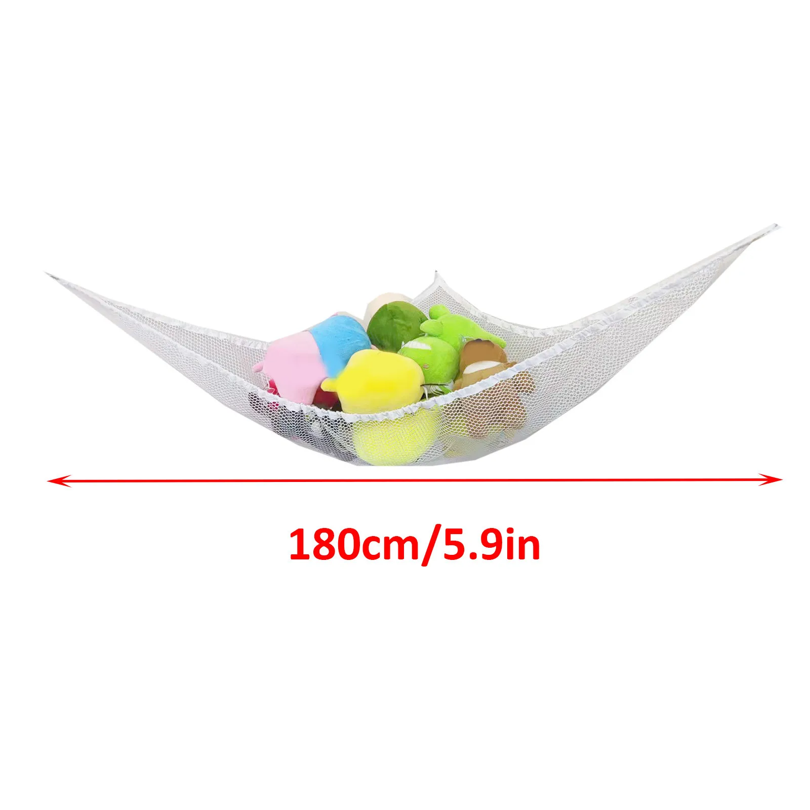 Mesh Net Toy Hammock Corner Stuffed Animals Kids Baby Hanging Storage Organizer
