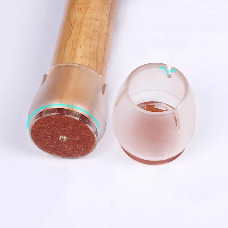 4pcs Furniture Table Feet sofa Pads Protection rubber Non-slip Thicken PVC Wear-resistant Chair Leg Caps Wood Floor Protectors
