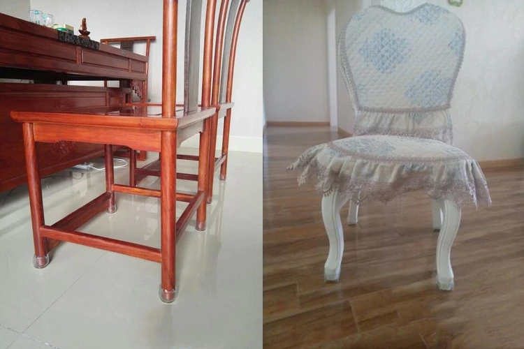4pcs Furniture Table Feet sofa Pads Protection rubber Non-slip Thicken PVC Wear-resistant Chair Leg Caps Wood Floor Protectors