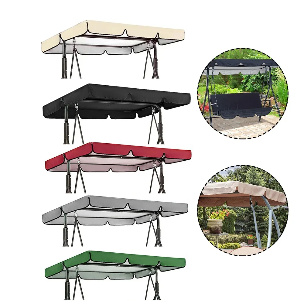 Outdoor Swing Chair Canopy Courtyard Waterproof Swing Garden Patio Furniture Dust Cover Dustproof Swing Sunshade
