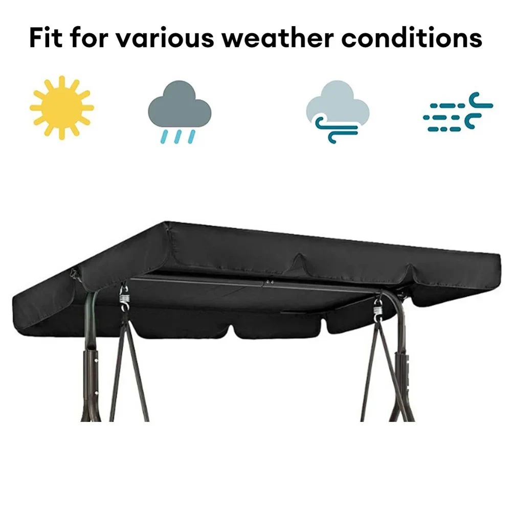 Outdoor Swing Chair Canopy Courtyard Waterproof Swing Garden Patio Furniture Dust Cover Dustproof Swing Sunshade