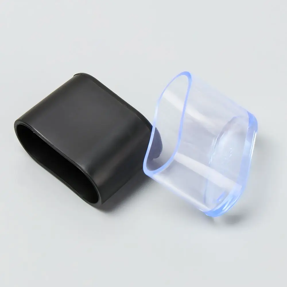 4Pcs New Oval Shape Chair Leg Caps Furniture Feet Silicone Pads Non-Slip Covers Floor Protectors Cups Socks Furniture Accessory