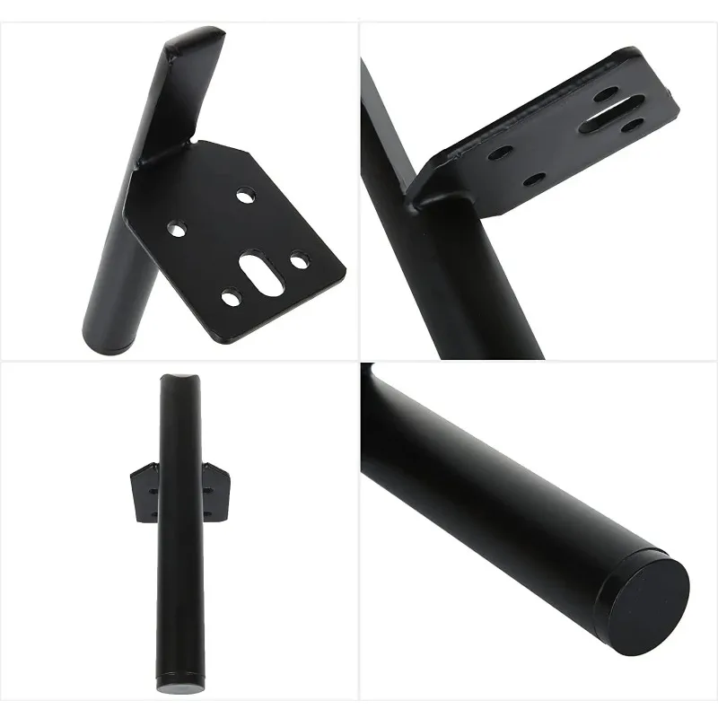 4pcs Chair Base Custom Made Matt Black Textural Furniture Accessories For Cabinet Stylish Metal Iron Sofa Stands 15cm 20cm