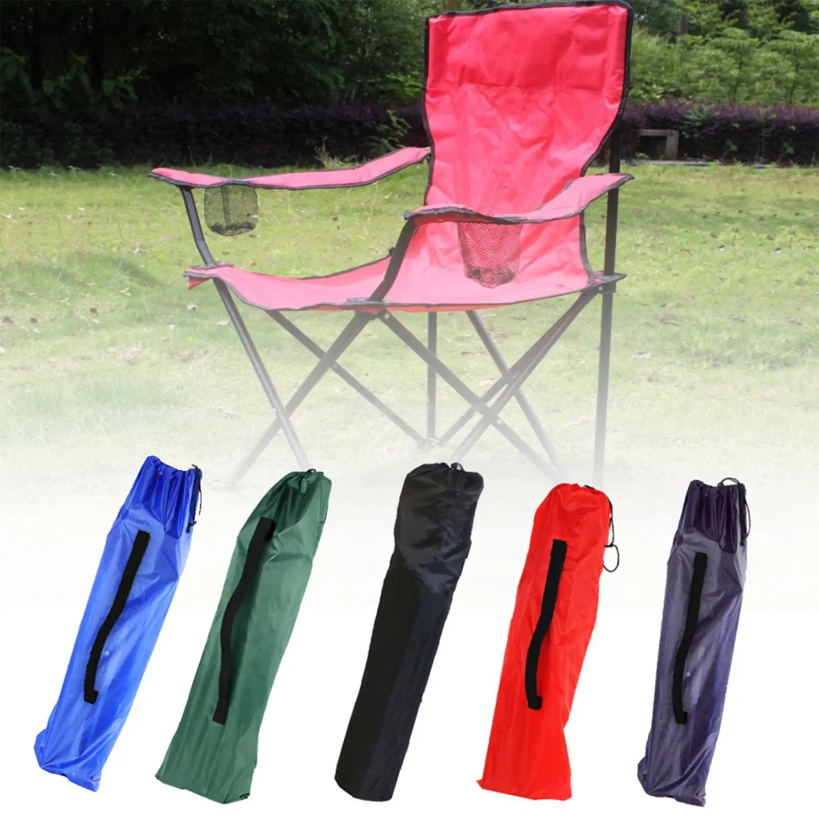 Camping Chair Bag Oxford Cloth Pocket Carrying Bag Sundries Pouch Wear Resistant Tent Bag Lawn Chair Organizer for Picnic Travel