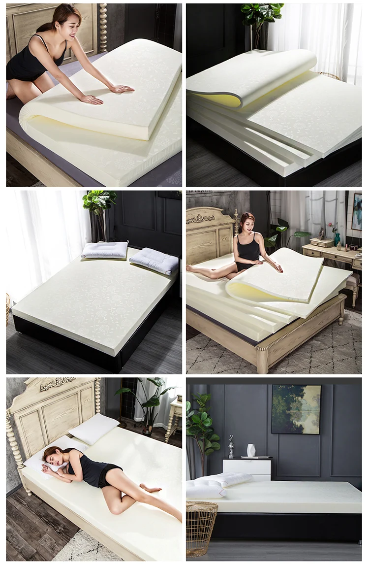 High Density Sponge Mattress Hard Pad Heavy Body 50D Thickened 1.5m/1.8m Memory Cotton Soft Cushion Single Double Mats