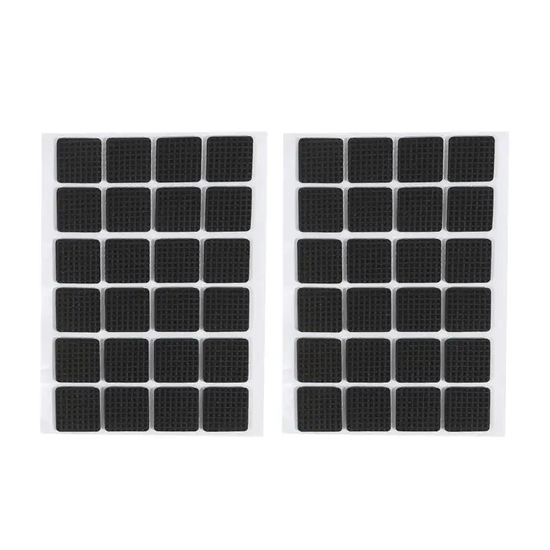 12/30/48pcs Furniture Pads, Adhesive Rubber DIY Furniture Feet Pad, Table Legs Stools, Chairs Mats, Table And Chair Foot Protec