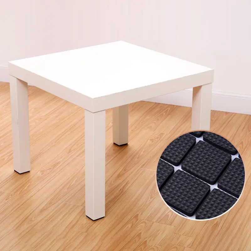12/30/48pcs Furniture Pads, Adhesive Rubber DIY Furniture Feet Pad, Table Legs Stools, Chairs Mats, Table And Chair Foot Protec
