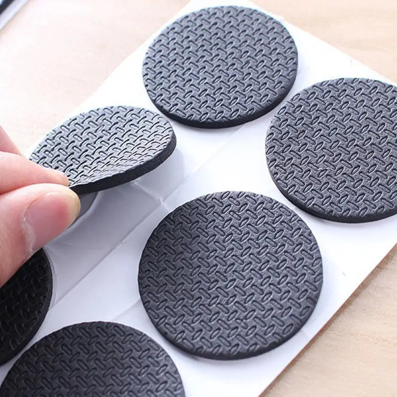12/30/48pcs Furniture Pads, Adhesive Rubber DIY Furniture Feet Pad, Table Legs Stools, Chairs Mats, Table And Chair Foot Protec