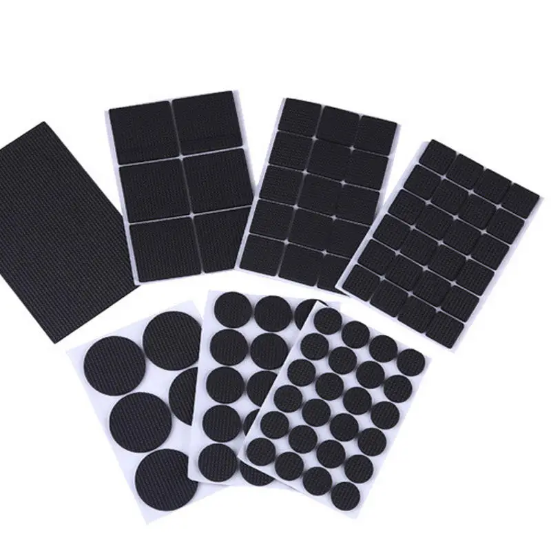 12/30/48pcs Furniture Pads, Adhesive Rubber DIY Furniture Feet Pad, Table Legs Stools, Chairs Mats, Table And Chair Foot Protec