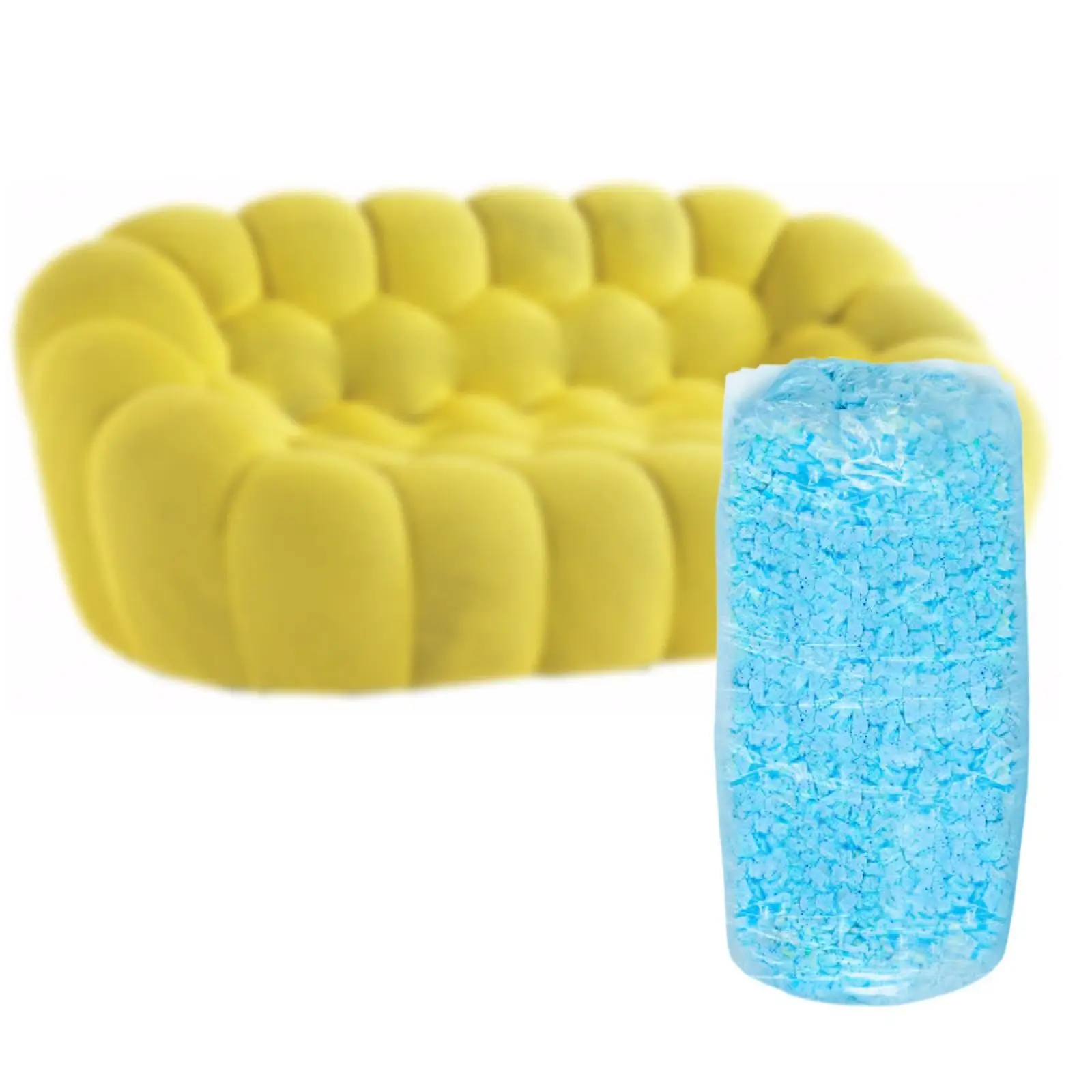 2.3kg Shredded Memory Foam Refill Replacement Memory Foam Filling Bean Bag Filler for Lounger Sofa Cushion Arts Crafts Pillows