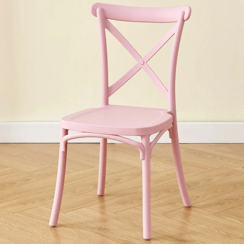 5PCS Children's Windsor Plastic Chair Home Dining Outdoor Party Living Room Plastic Back Stool Universal Design