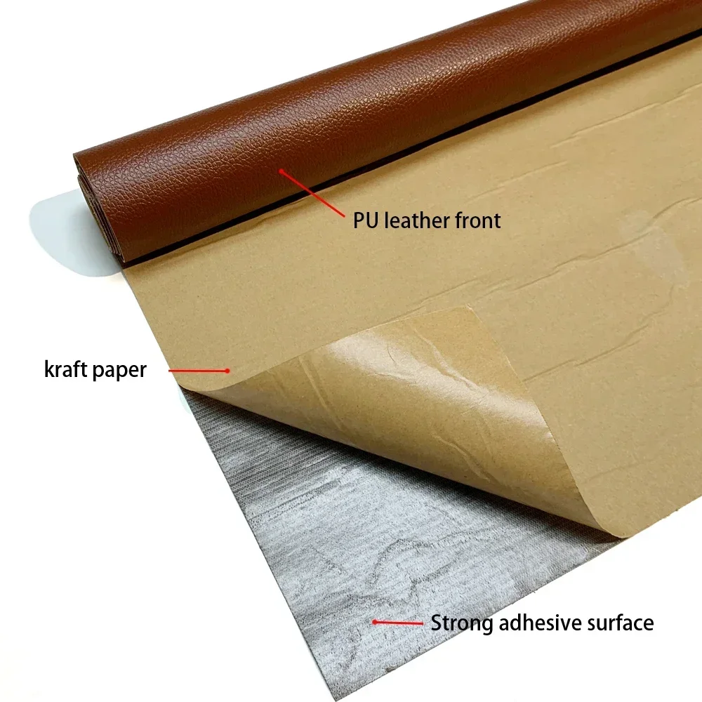 Leather Repair Tape Self Adhesive Waterproof DIY PU Leather Patches for Furniture Cushion Chair Sofa Car Seat Scooter Motorcycle