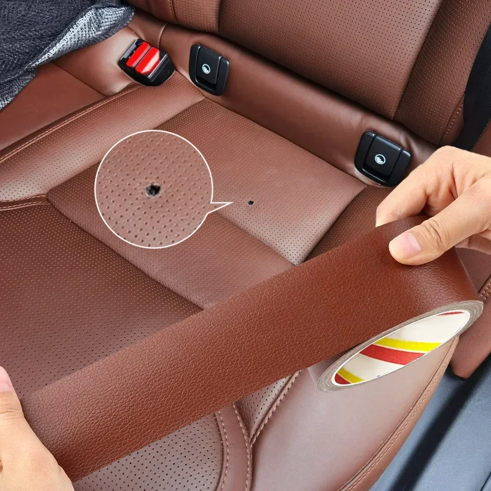 Leather Repair Tape Self Adhesive Waterproof DIY PU Leather Patches for Furniture Cushion Chair Sofa Car Seat Scooter Motorcycle