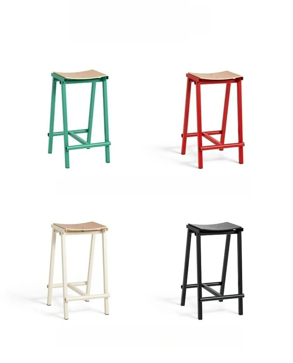 Nordic Colorful Bar Chairs for Kitchen 65/75cm High Stable Load-bearing Modern Luxury High Kitchen Stools Sturdy Bar Furniture
