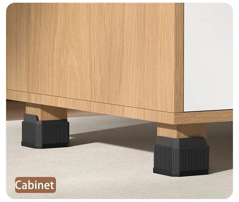 Adjustable-Height Square Furniture Risers: High Load-Bearing, Triple Anti-Slip, Ideal For Sofa, Table And Chair Leg Protection