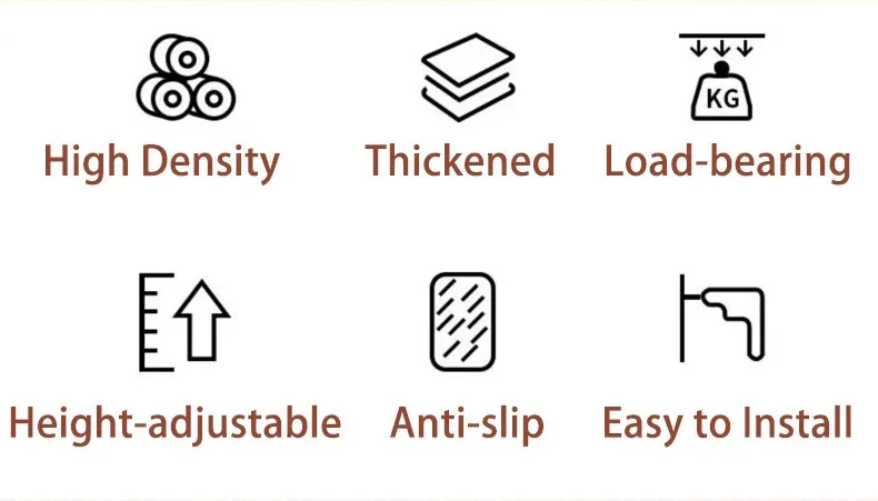 Adjustable-Height Square Furniture Risers: High Load-Bearing, Triple Anti-Slip, Ideal For Sofa, Table And Chair Leg Protection