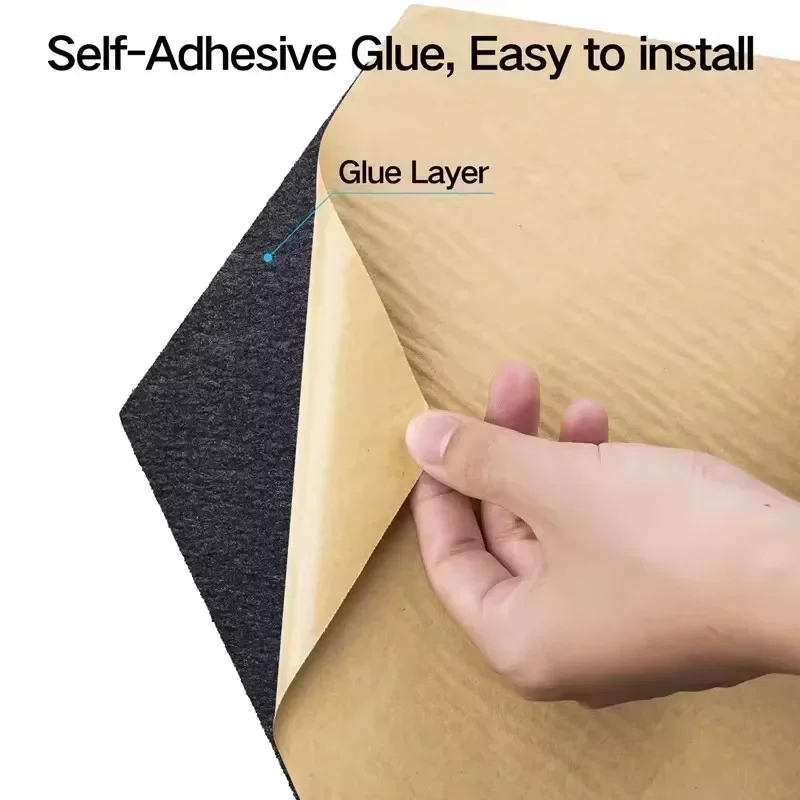 12 Pcs Self-Adhesive Hexagon Sound Insulation Foam Panel Home Studio Office Decoration Sound Insulation Panel Wall Sticker