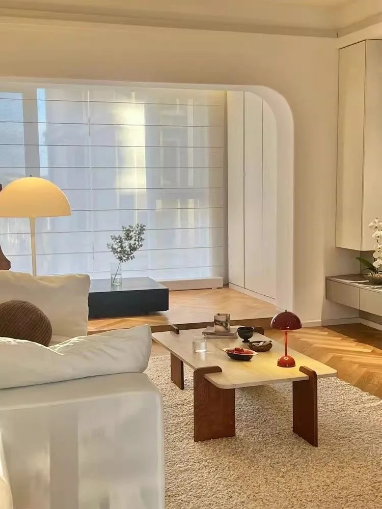 Nordic Coffee Table Wooden Center Tables Simple Modern Tea Table Multifunctional Luxury Living Room Tables Interior Furniture