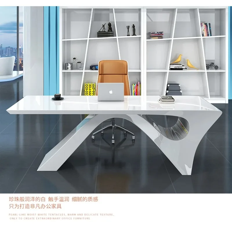 White Gaming Office Desk Large Household Luxury Laptop Computer Office Desk Corner Executive Writing Mesa Ordenador Furniture