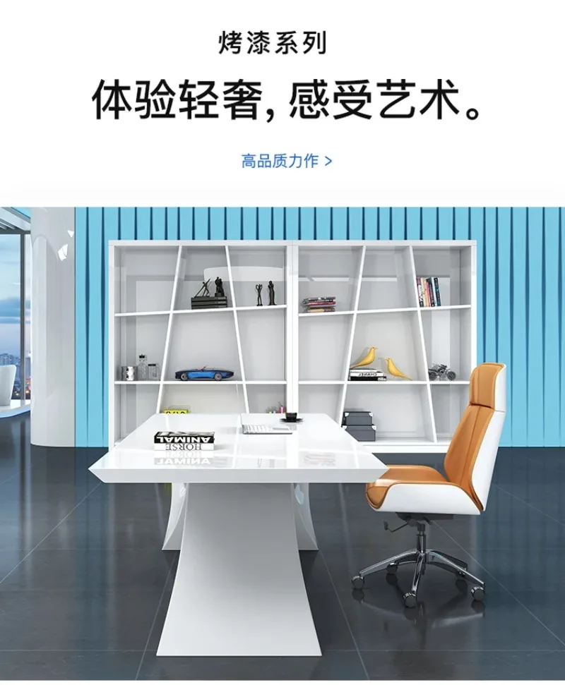 White Gaming Office Desk Large Household Luxury Laptop Computer Office Desk Corner Executive Writing Mesa Ordenador Furniture