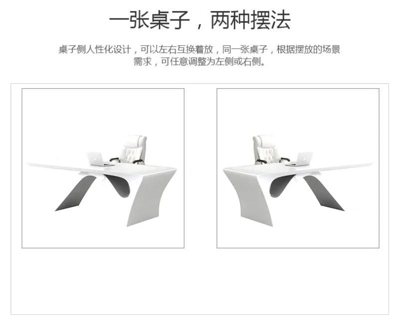 White Gaming Office Desk Large Household Luxury Laptop Computer Office Desk Corner Executive Writing Mesa Ordenador Furniture