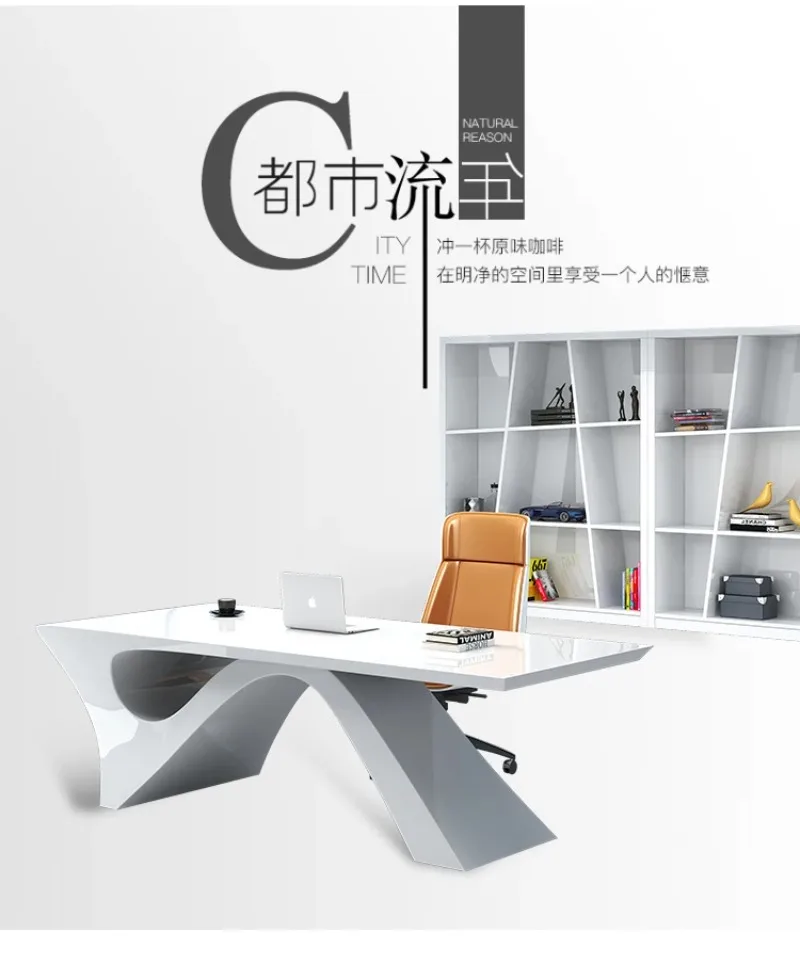 White Gaming Office Desk Large Household Luxury Laptop Computer Office Desk Corner Executive Writing Mesa Ordenador Furniture