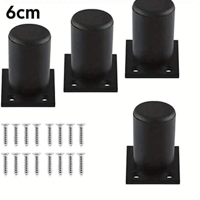 4pcs Furniture Legs Thickened Aluminum Alloy Cabinet Legs With Screws Adjustable Feet For Cupboard Sofa Kitchen Couch Bookcase