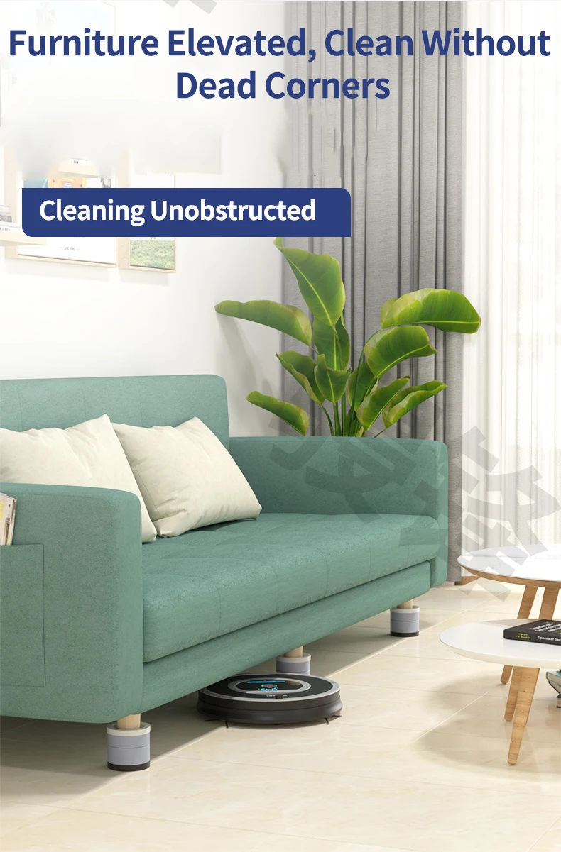 Stackable Furniture Heightening Foot Pads: Table Foot Pads, Tea Table & Cabinet Base Risers, Bed Leg Heightening Pads
