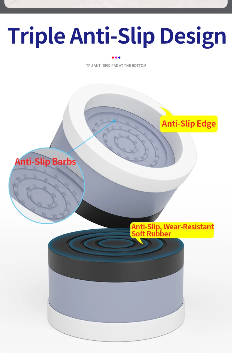 Stackable Furniture Heightening Foot Pads: Table Foot Pads, Tea Table & Cabinet Base Risers, Bed Leg Heightening Pads