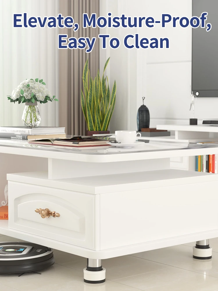 Stackable Furniture Heightening Foot Pads: Table Foot Pads, Tea Table & Cabinet Base Risers, Bed Leg Heightening Pads