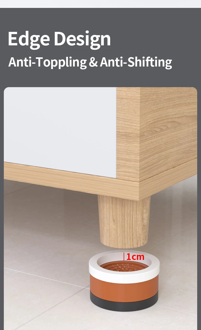 Stackable Furniture Heightening Foot Pads: Table Foot Pads, Tea Table & Cabinet Base Risers, Bed Leg Heightening Pads