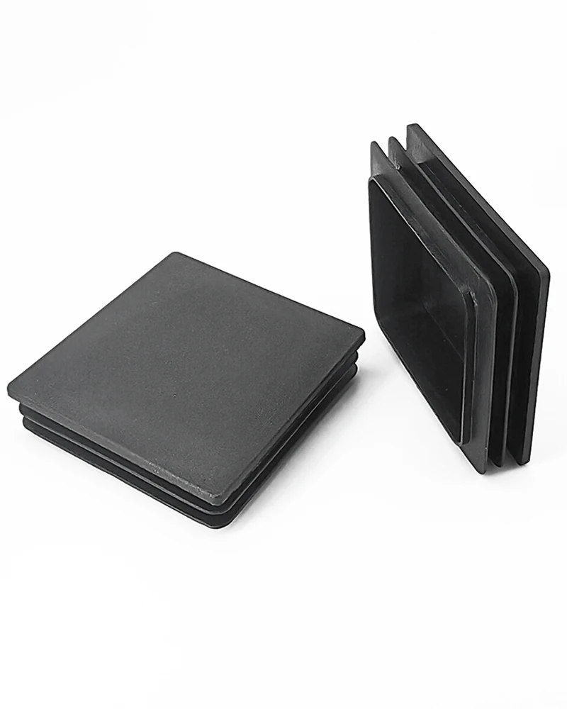 100x100mm Black/White Plastic Square Plug Furniture Table and Chair Foot Square Tube Plug End Cap Tube Pipe Insert Plug
