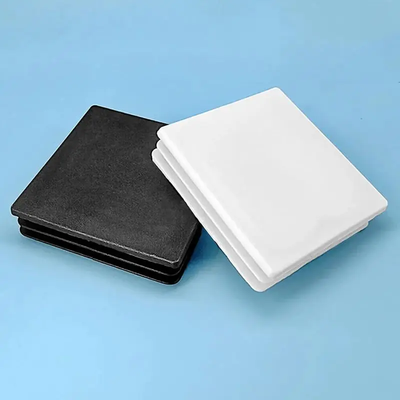 100x100mm Black/White Plastic Square Plug Furniture Table and Chair Foot Square Tube Plug End Cap Tube Pipe Insert Plug