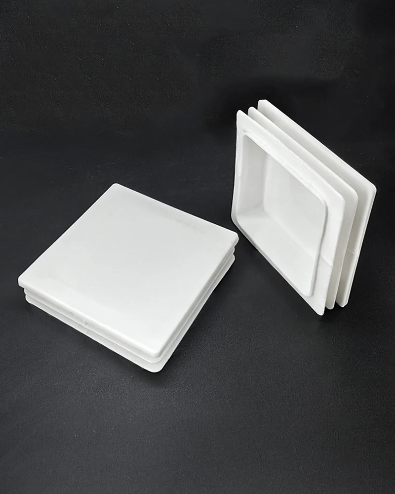 100x100mm Black/White Plastic Square Plug Furniture Table and Chair Foot Square Tube Plug End Cap Tube Pipe Insert Plug