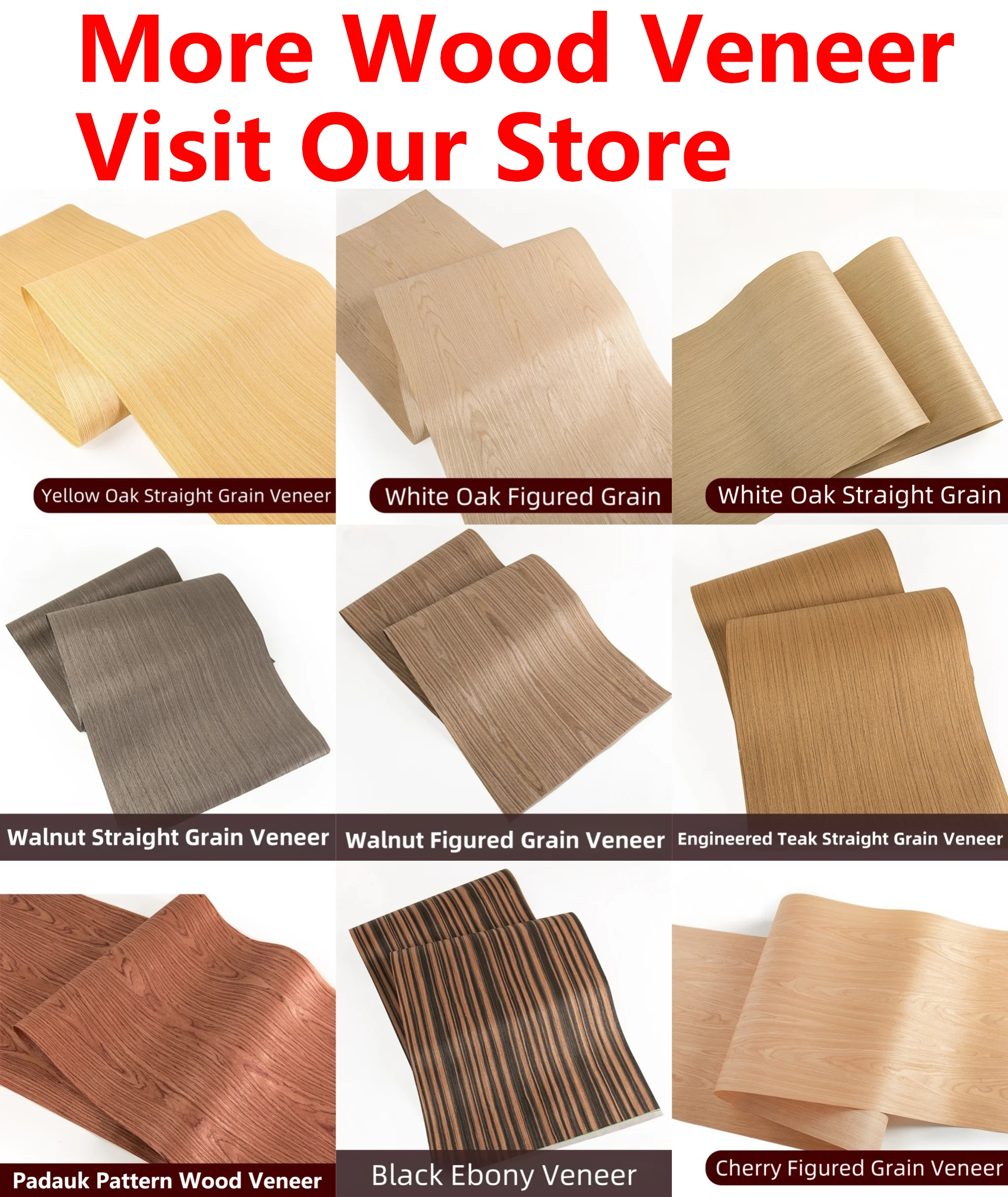 58x250cm Engineered Ebony Crown Wood Veneer For Furniture Cabinet Wall Panel Car Interior Crafts Decoration Design